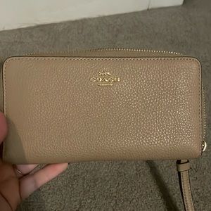 Nude/Beige coach wristlet